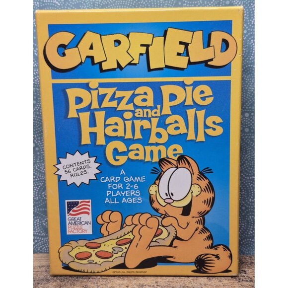 Garfield Other - Vintage Garfield Pizza Pie & Hairballs Card Game Complete Family Game Night Fun